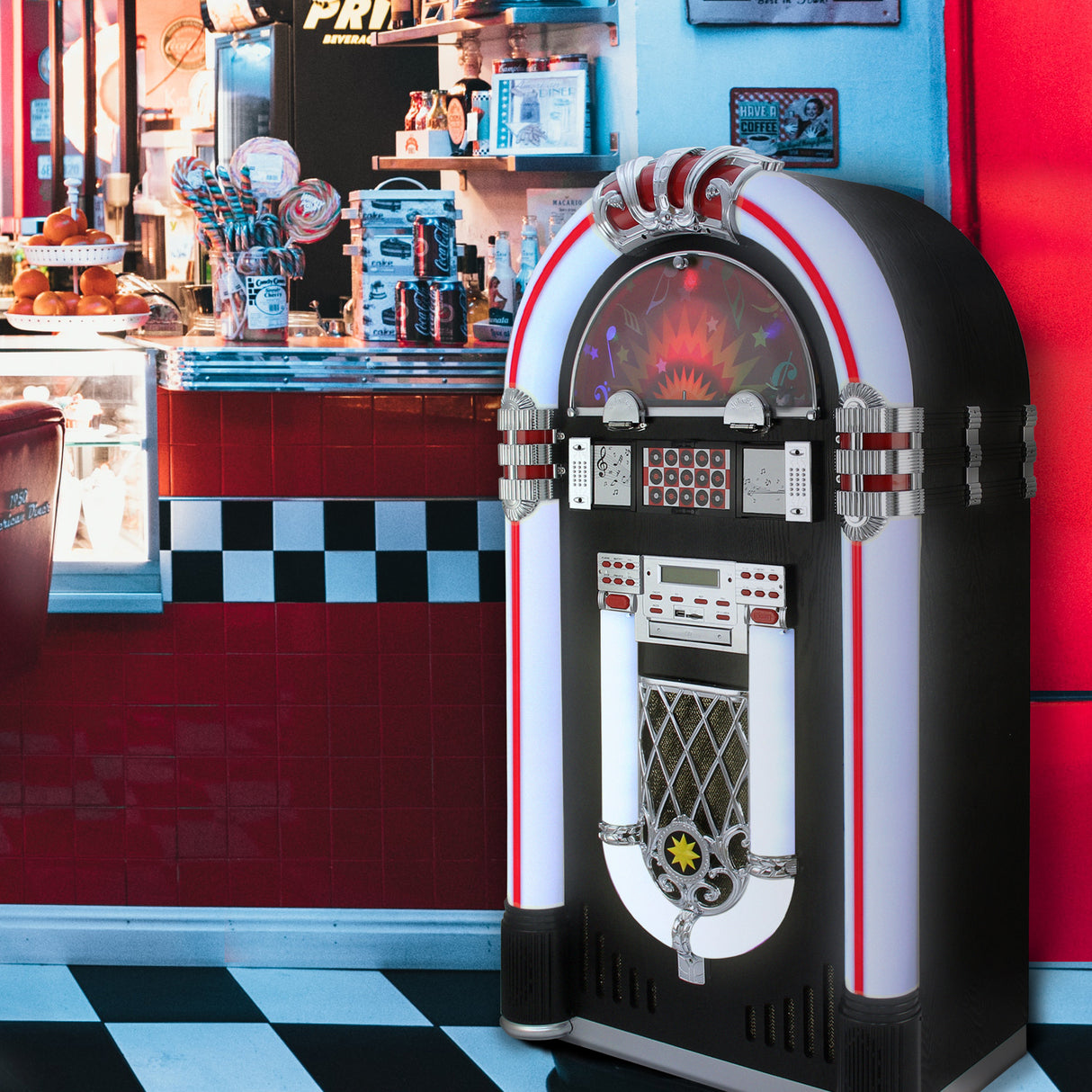 Vinyl Jukebox & CD-koffer