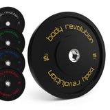 Body Revolution Olympische Zwarte Bumper Plates 60 kg Set