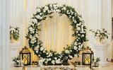 Backdrop Frame Bruiloft Cirkel - 200x56x210 cm - Zilver