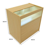 LED Detailhandel Winkel Toonbank B900 - Esdoorn