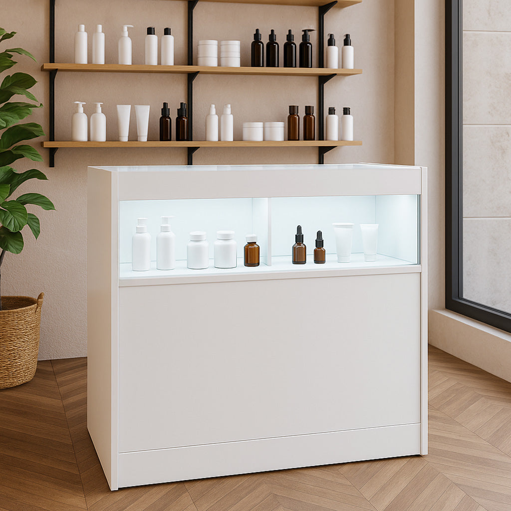 LED Detailhandel Winkel Toonbank B900 - Wit
