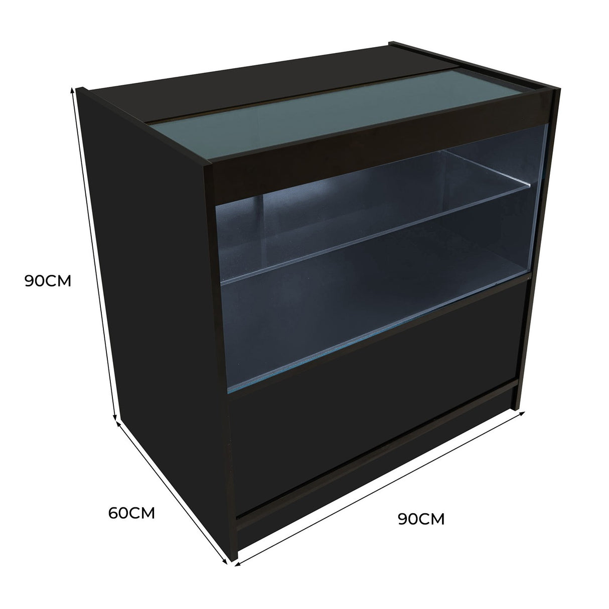 LED Detailhandel Winkel Toonbank C900 - Zwart