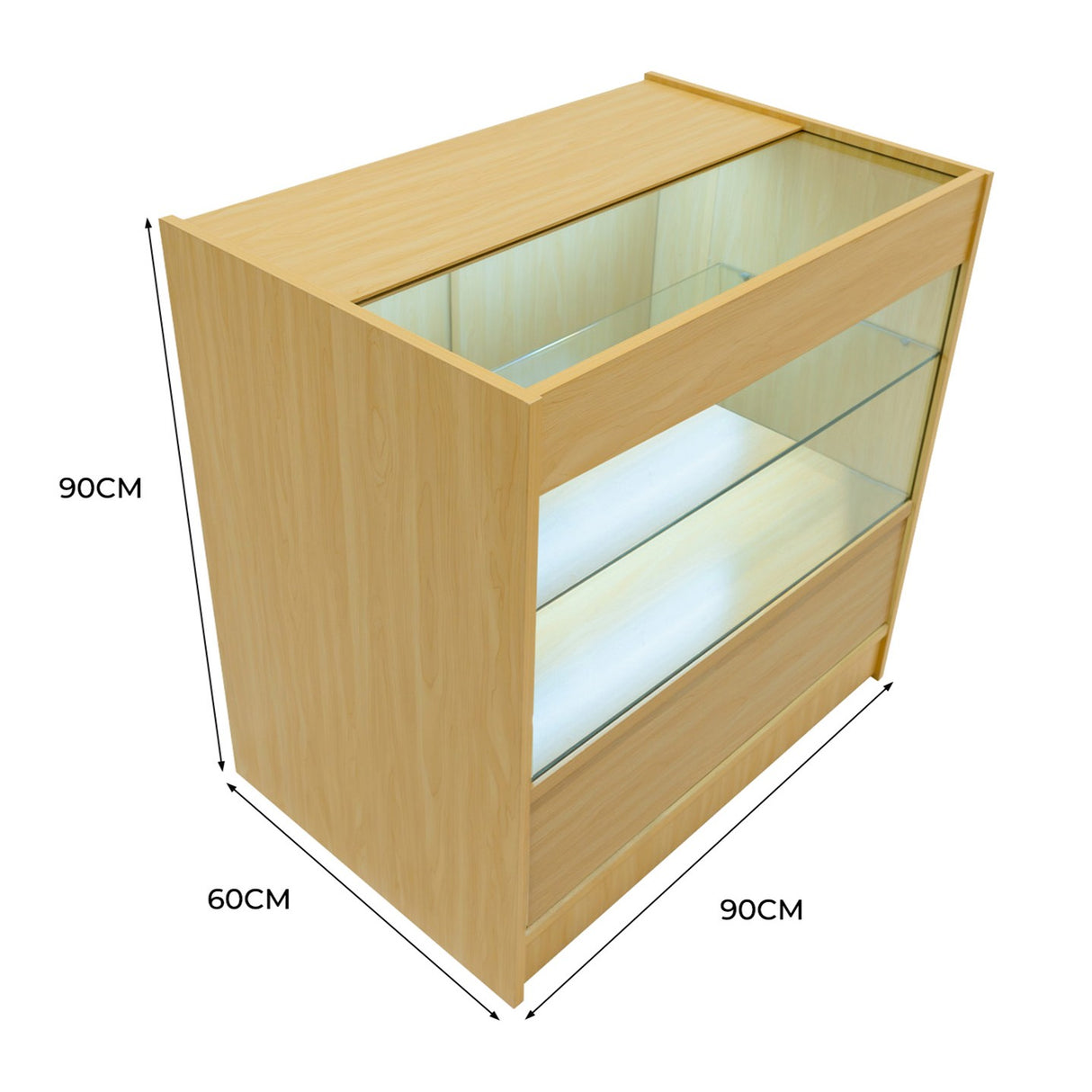 LED Detailhandel Winkel Toonbank C900 - Esdoorn