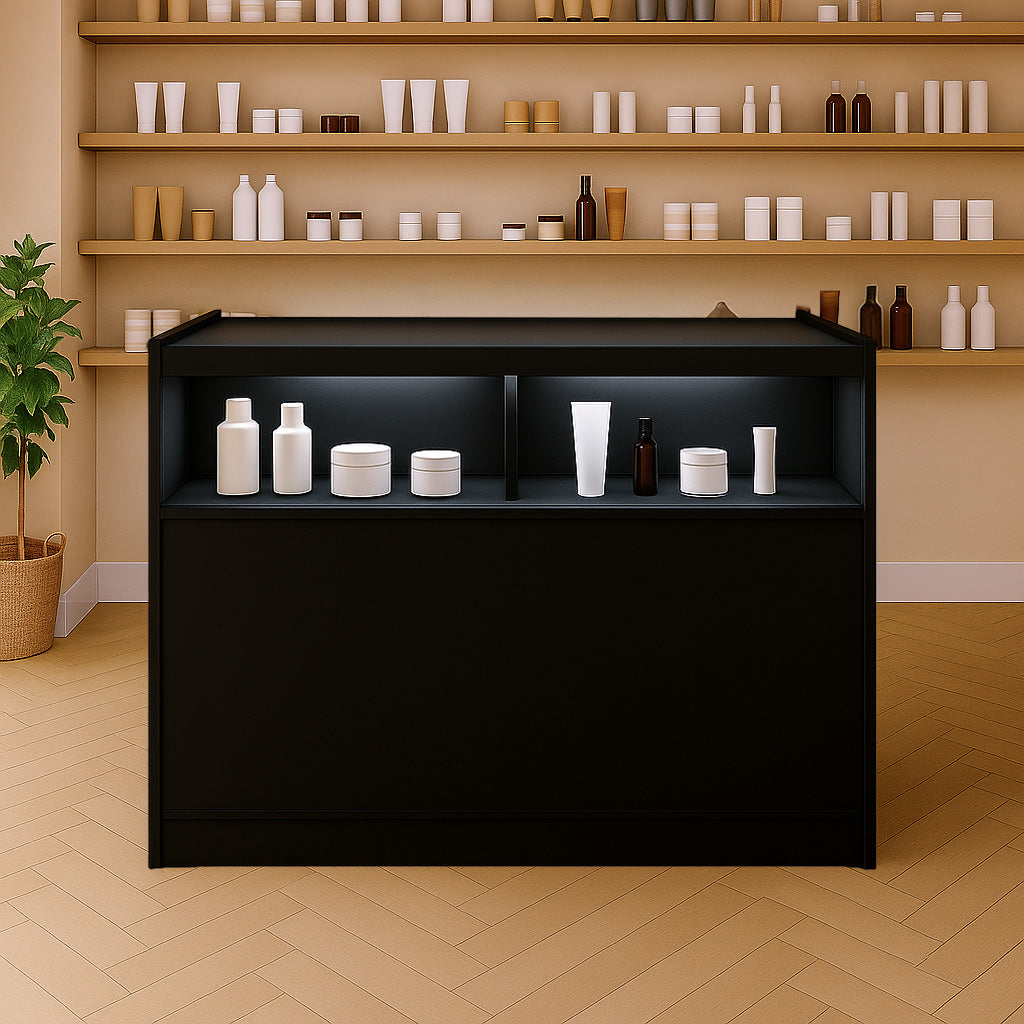 LED Detailhandel Winkel Toonbank B1200 - Zwart
