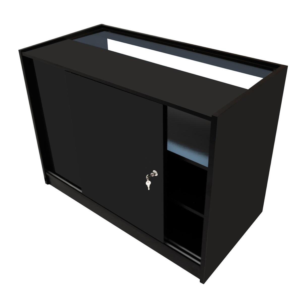 LED Detailhandel Winkel Toonbank B1200 - Zwart