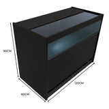 LED Detailhandel Winkel Toonbank B1200 - Zwart