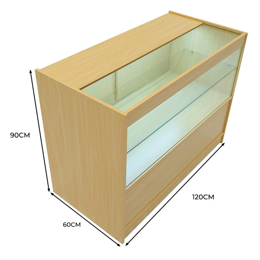 LED Detailhandel Winkel Toonbank C1200 - Esdoorn