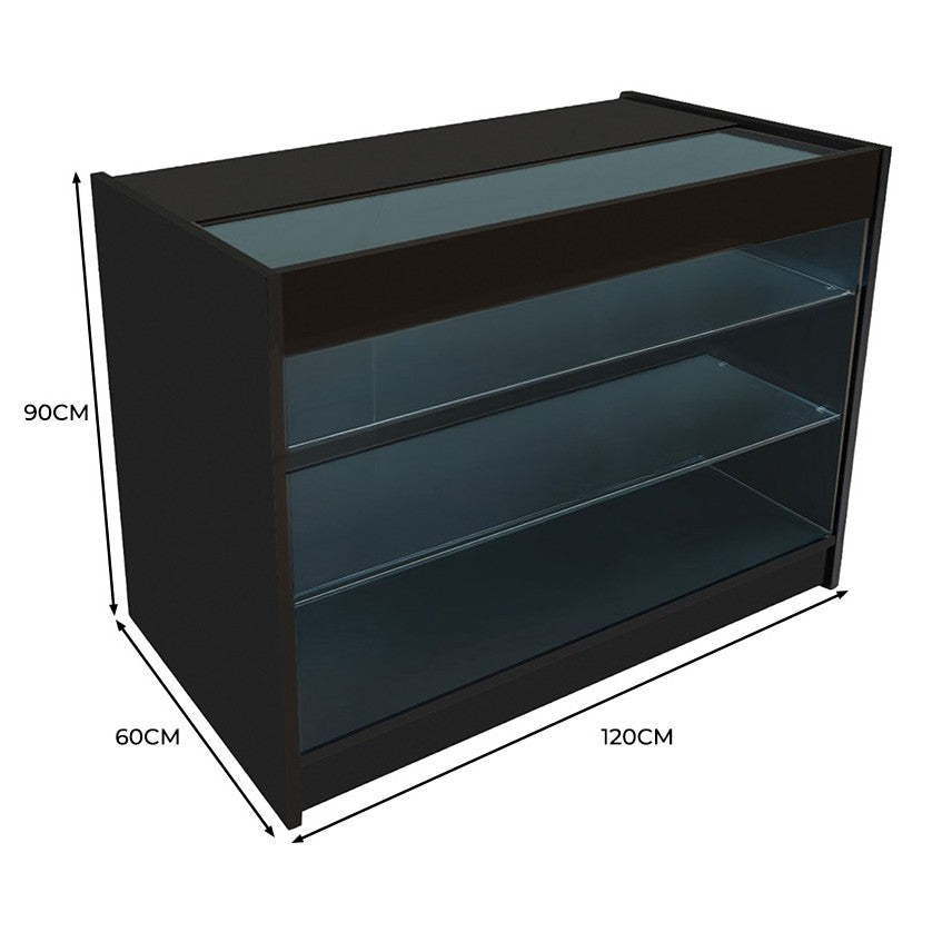 LED Detailhandel Winkel Toonbank K1200 - Zwart
