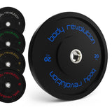 Body Revolution Olympische Zwarte Bumper Plates 100 kg Set
