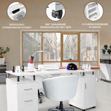 Professionele Manicure Tafel met Afzuiging - Wit