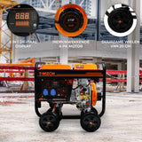 T-Mech Draagbare Diesel Stroomgenerator 2kVA - Open Frame
