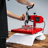 38 cm x 38 cm Swing Hitte Pers Machine, Teflon vel & Sublimatie papier