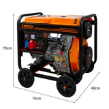 T-Mech Stille Diesel generator - Driefasig 400V 5.7kVA