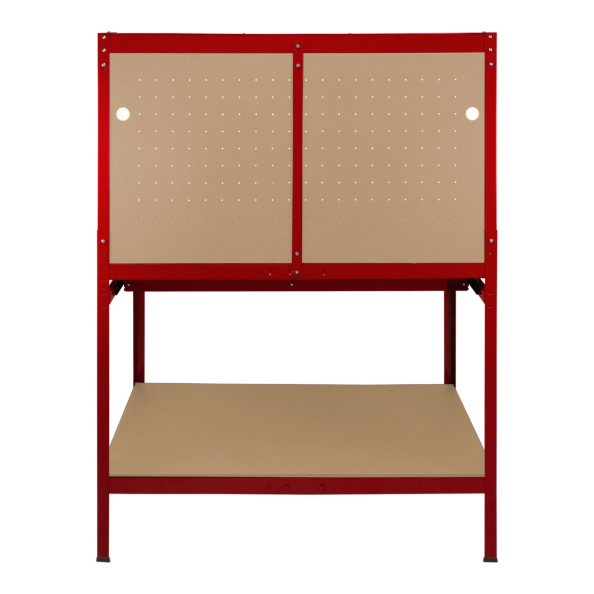 Werkbank + Ophangbord + Lade + Verlichting - Rood