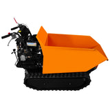 Getraceerde Mini Dumper Benzine Motorkruiwagen