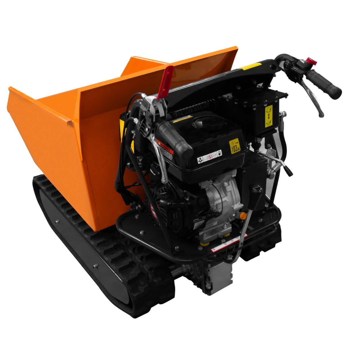 Getraceerde Mini Dumper Benzine Motorkruiwagen