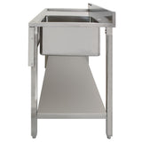 KuKoo Professionele Catering Spoeltafel - RVS - Linker Afdruipvlak