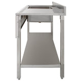 KuKoo Professionele Catering Spoeltafel - RVS - Rechter Afdruipvlak