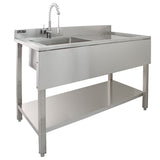 KuKoo Professionele Catering Spoeltafel - RVS - Rechter Afdruipvlak
