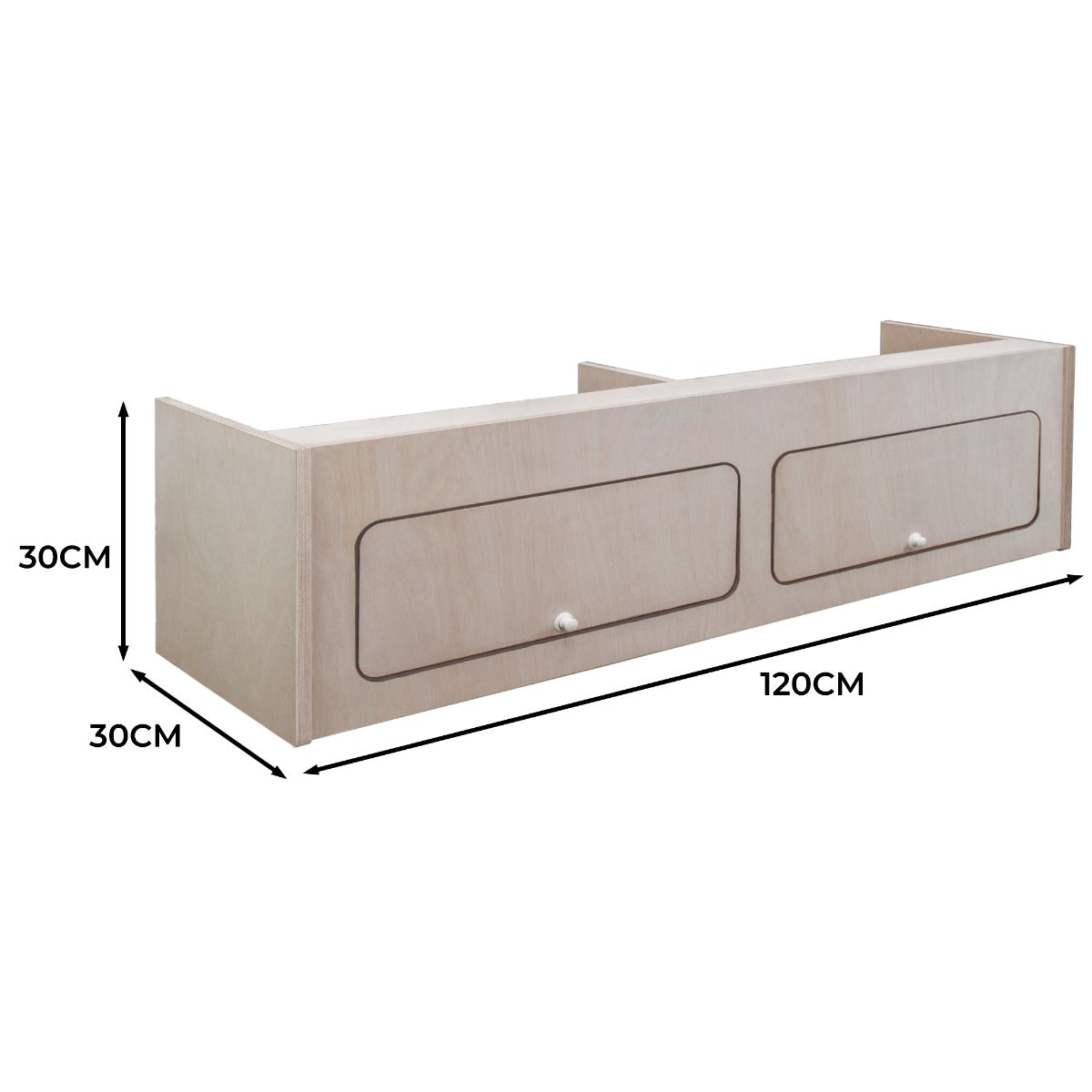 Bovenkasten voor een Camperbusje – 120cm x 30cm x 30cm