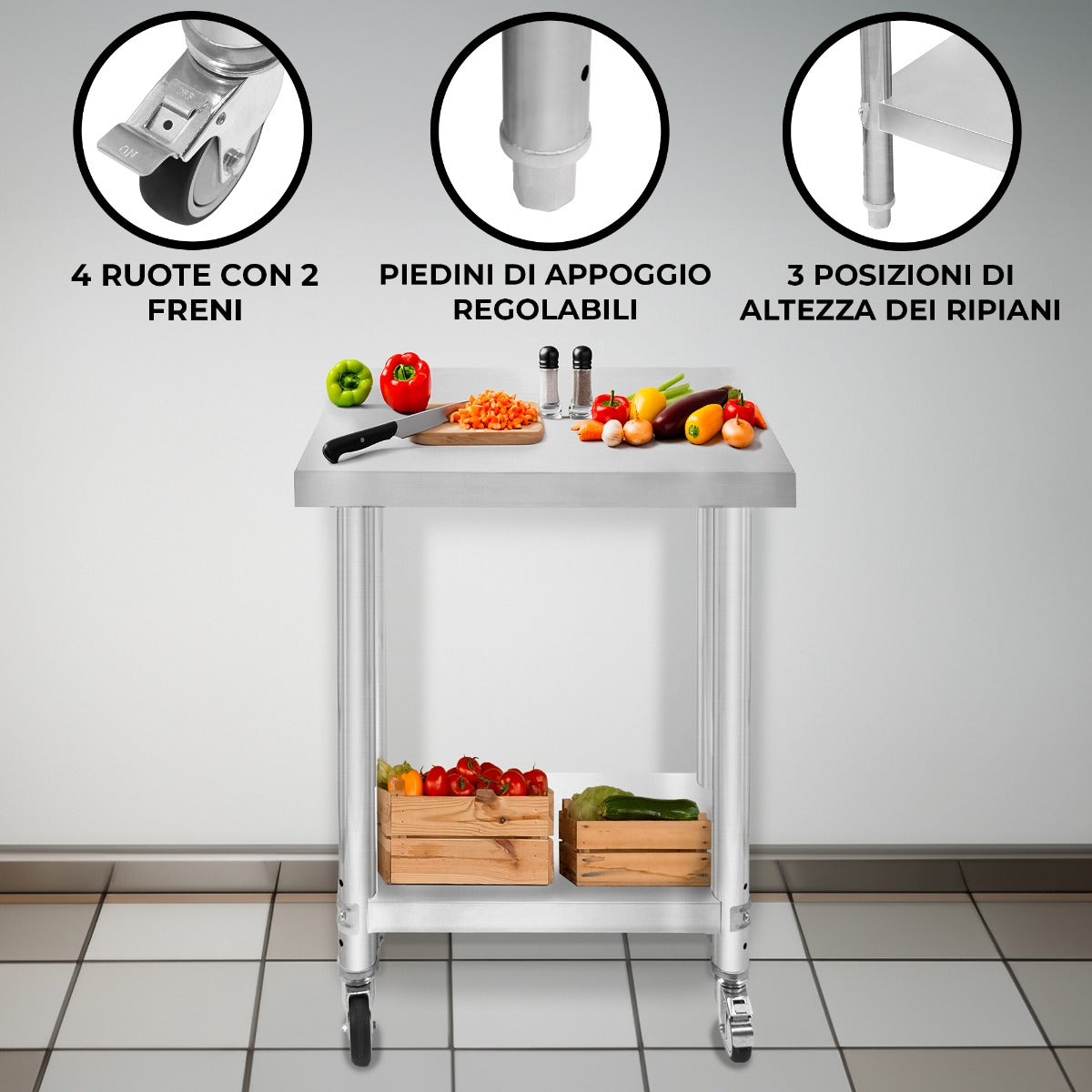 KuKoo Werktafel – 86cm x 60cm x 45cm