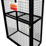 Inklapbare Gasflessenopslag – 184 x 116 x 57cm