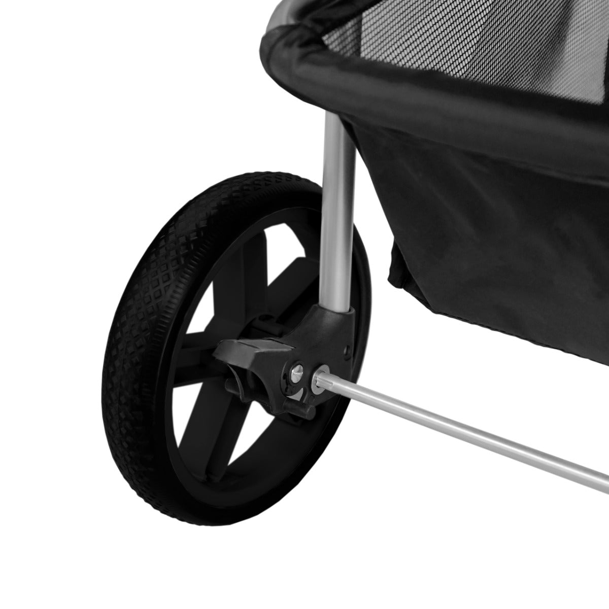 Hondenbuggy met Regenhoes - Zwart