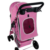 Hondenbuggy met Regenhoes - Roze