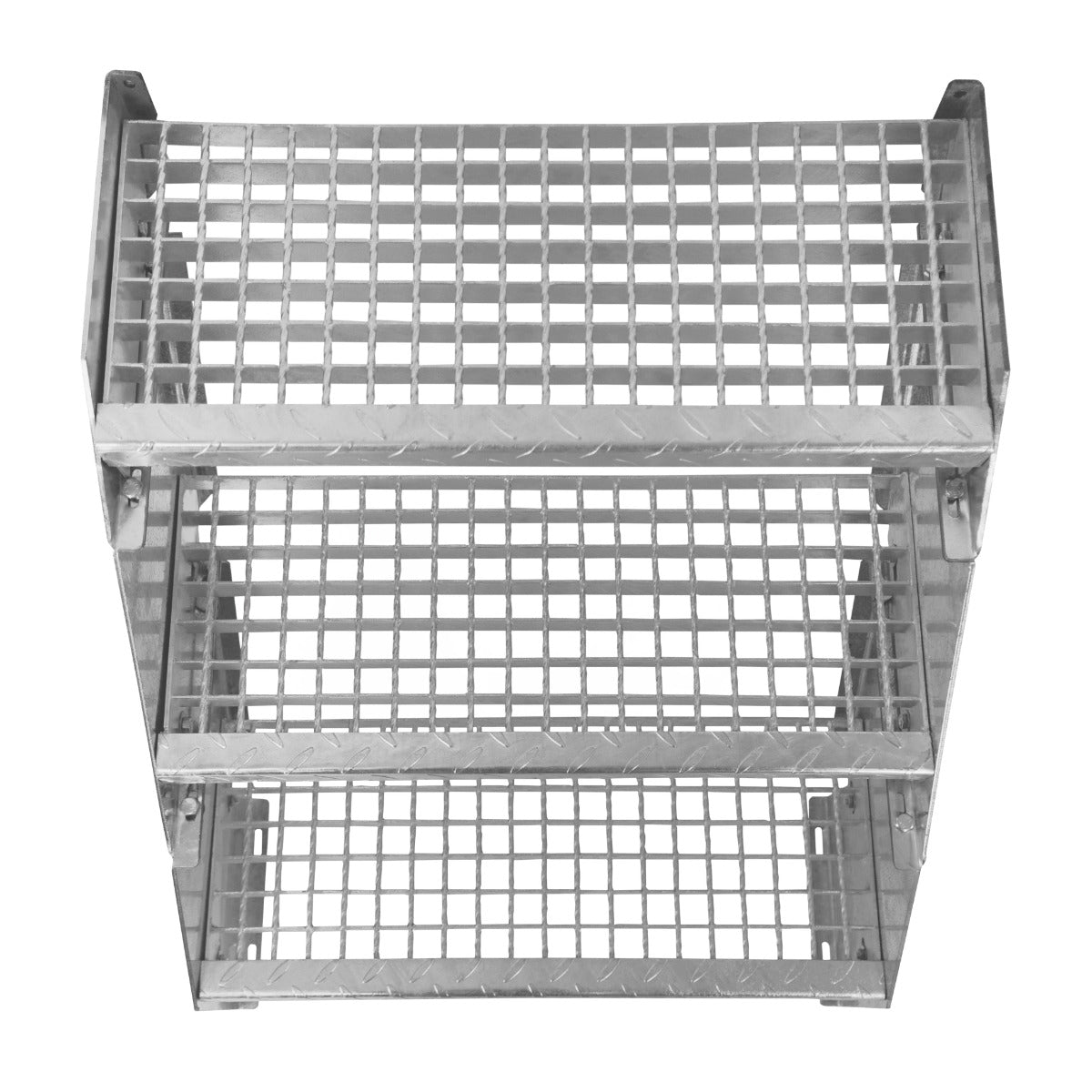 Verstelbare 9-delige verzinkte trap - 600 mm breed
