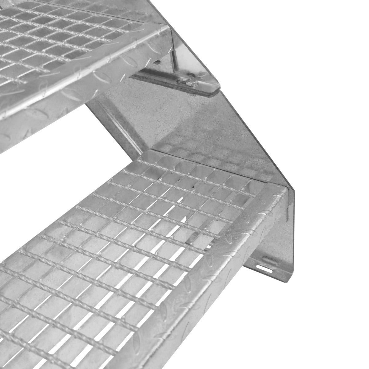 Verstelbare 9-delige verzinkte trap - 600 mm breed