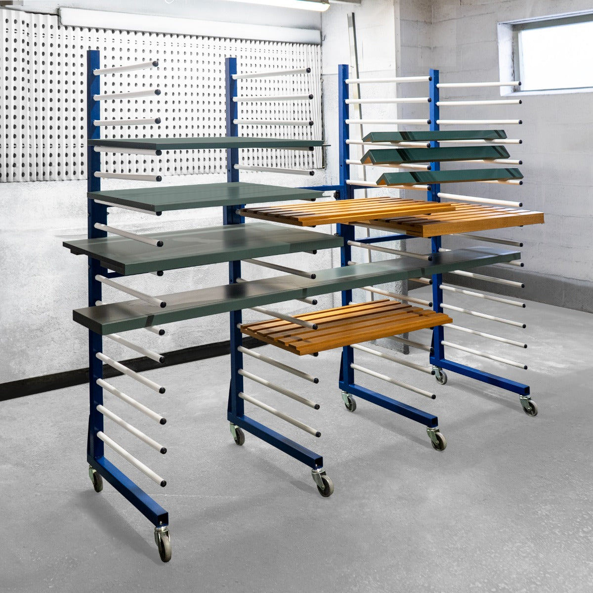 Combi Spuitdroogrek Trolley x 4 & 3 Connectors
