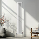 Ovale Kolomradiator - 1800mm x 240mm - Wit