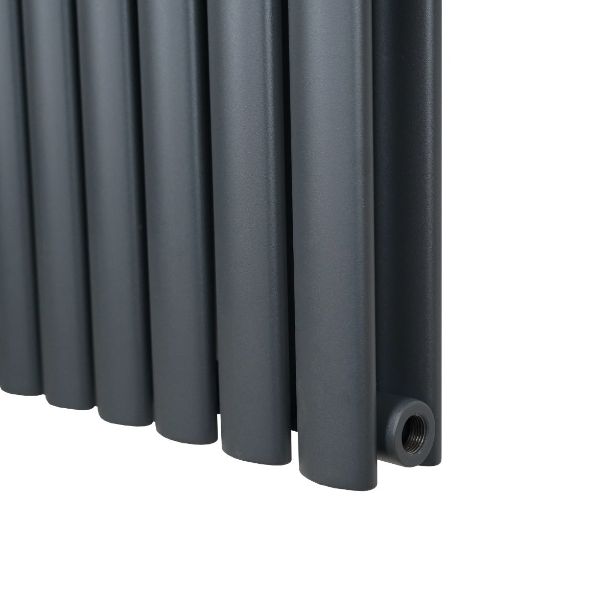 Ovale Kolomradiator - 1800mm x 480mm - Grijs