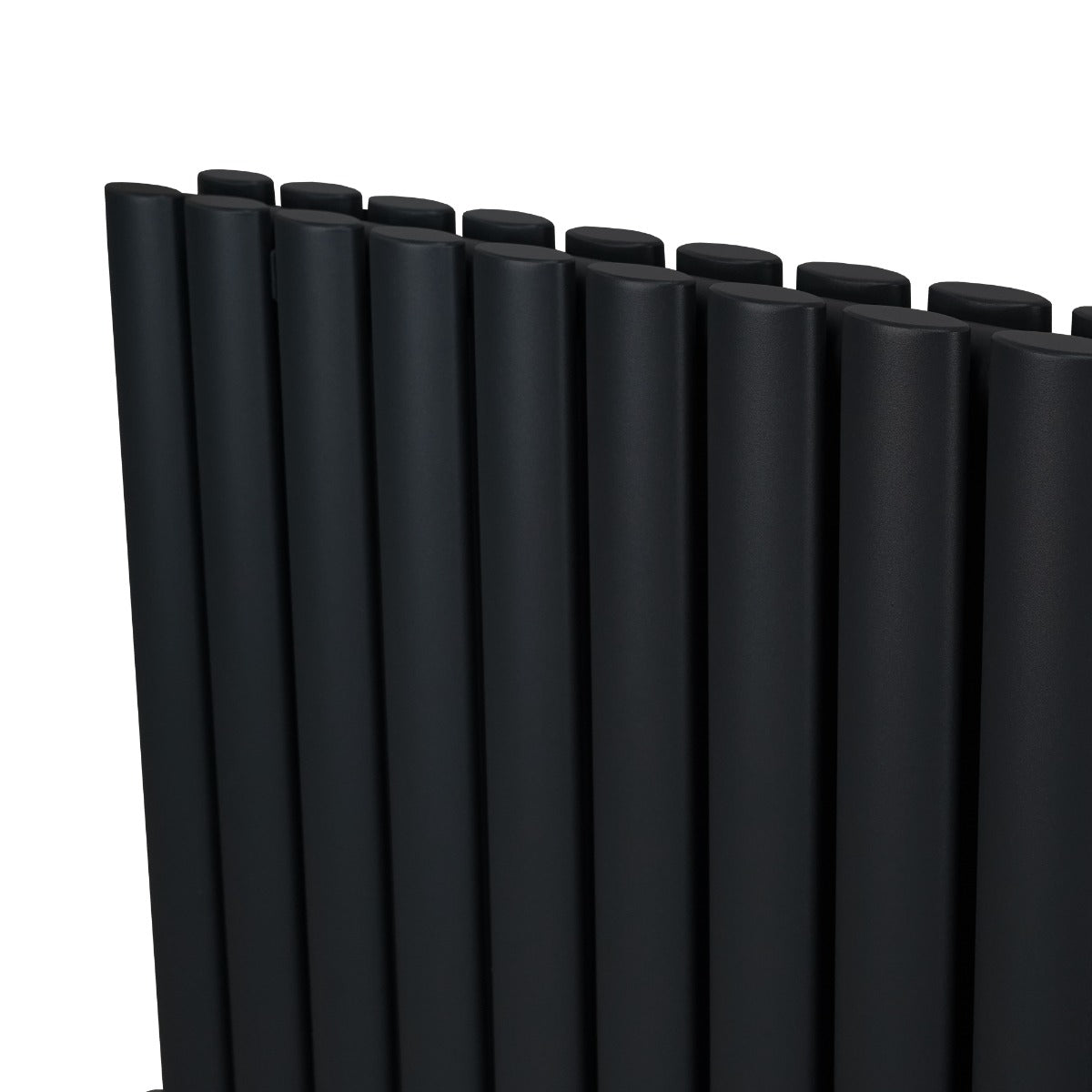 Ovale Kolomradiator - 1800mm x 480mm - Zwart