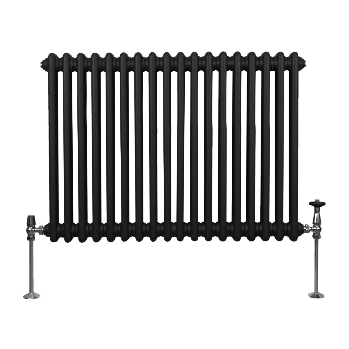 Kolom Radiators Traditionele 2 Kolom Radiator - 600 x 832mm - Zwart – Monster Shop NL
