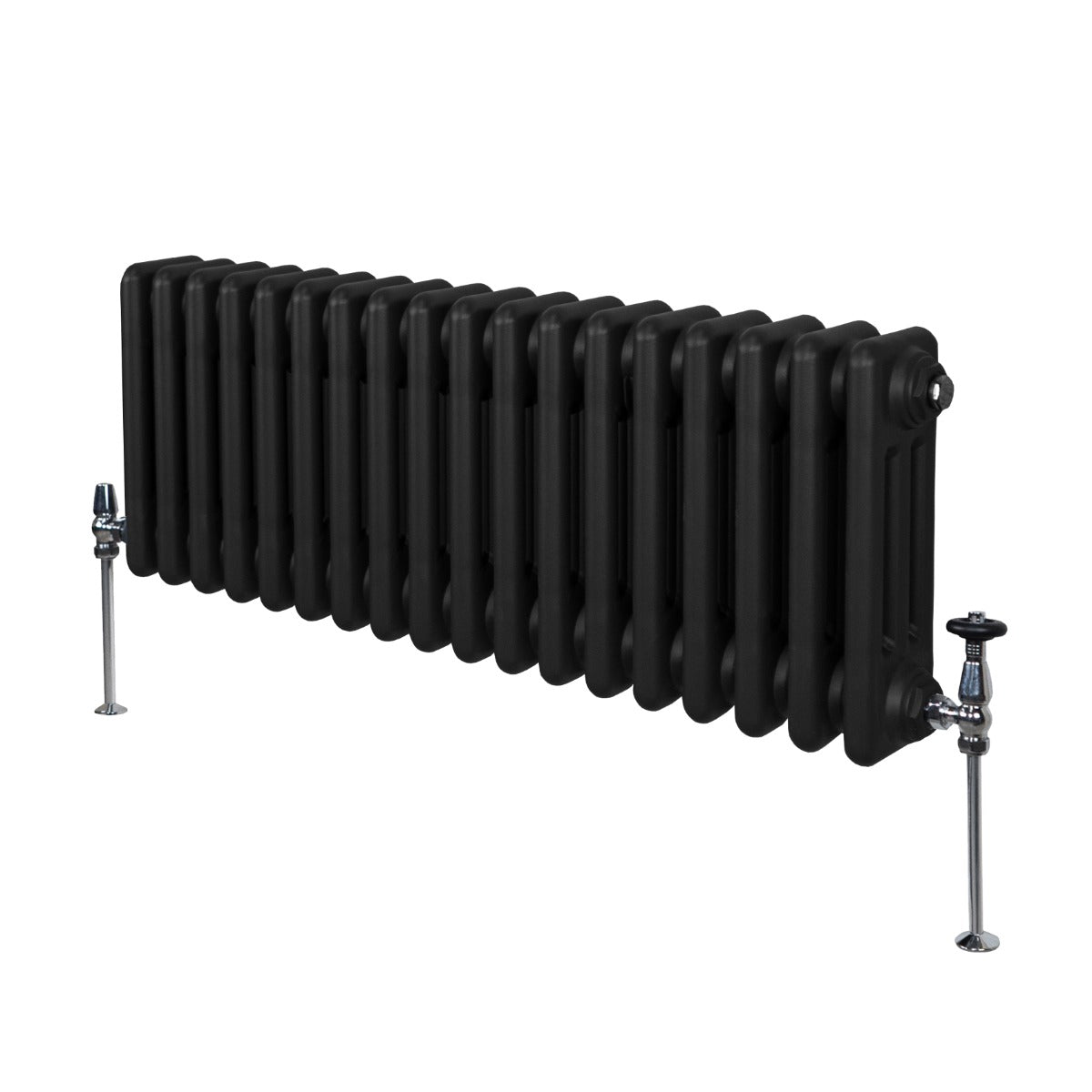 Kolom Radiators Traditionele 3 Kolom Radiator - 300 x 832mm - Zwart – Monster Shop NL
