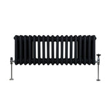 Traditionele 3 Kolom Radiator - 300 x 832mm - Zwart