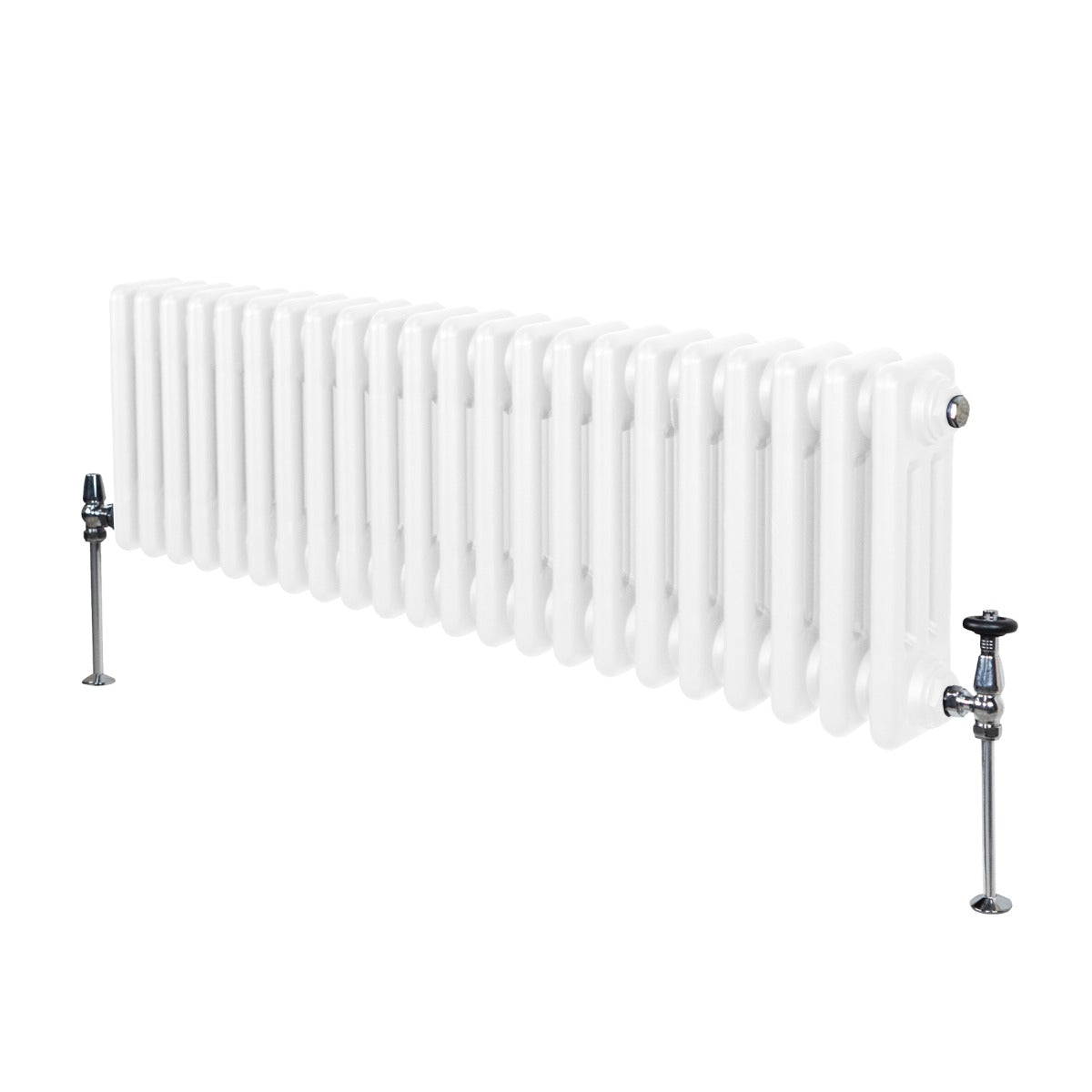 Traditionele 3 Kolom Radiator - 300 x 1192mm - Wit
