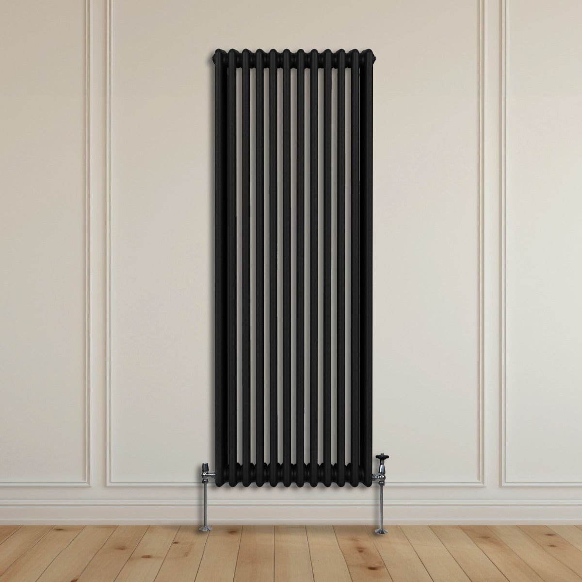 Traditionele 3-kolomsradiator - 1800 x 562 mm - Zwart