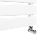 Platte Paneel Handdoekradiator – 1200mm x 450mm – Wit