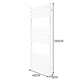 Platte Paneel Handdoekradiator – 1200mm x 450mm – Wit
