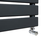 Platte Paneel Handdoekradiator – 1200mm x 600mm – Grijs