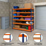 S-Rax 6 Planken Stelling - 180cm x 180cm x 60cm