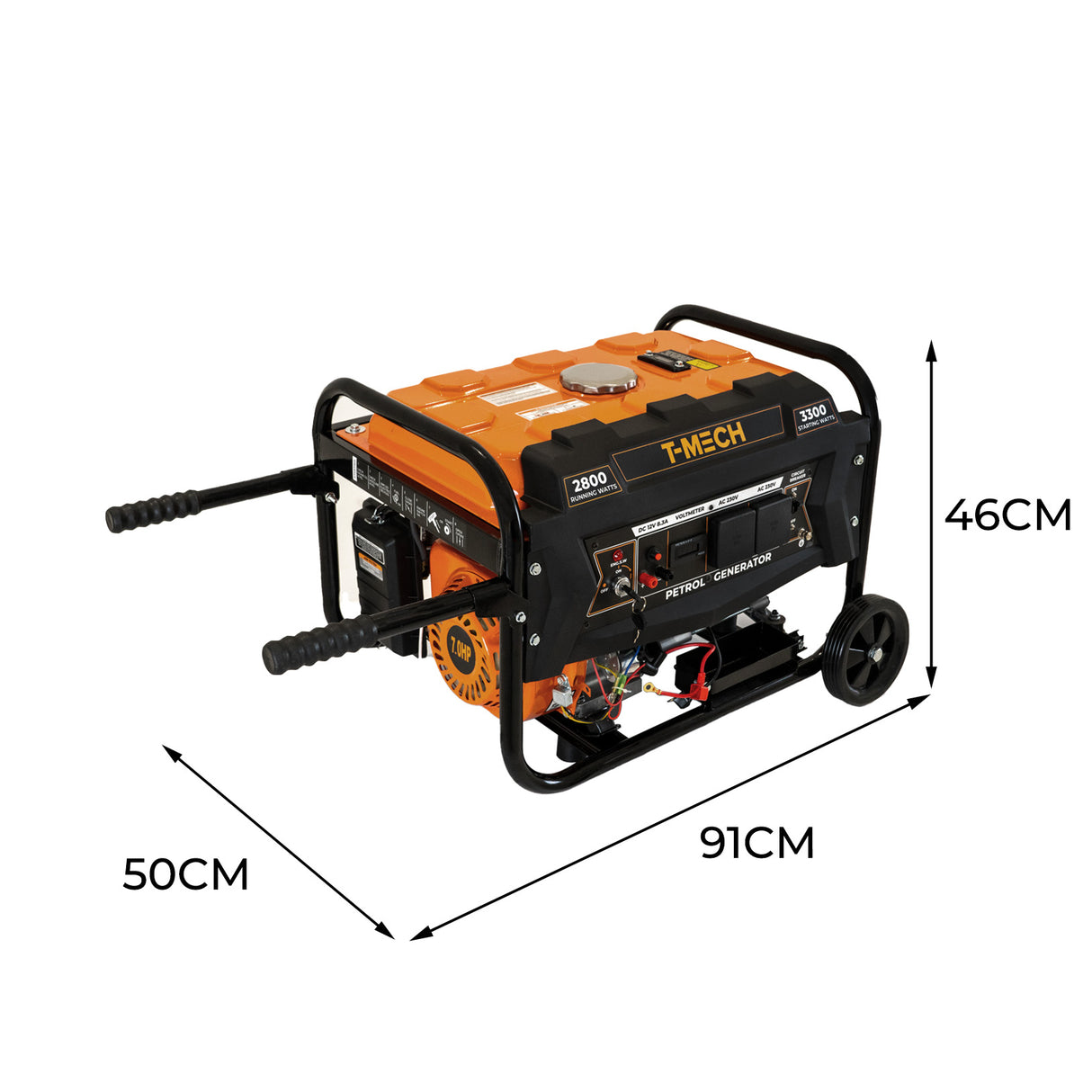 T-Mech Draagbare Benzinegenerator
