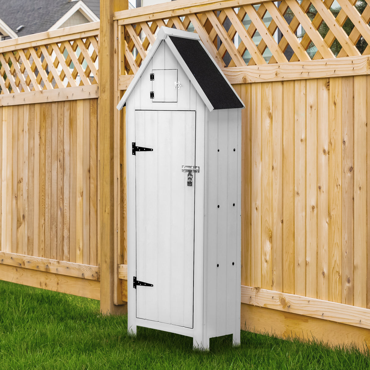 Houten Tuinschuur - Wit