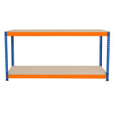 Werkbank met 2 Planken S-Rax - 180 cm x 45 cm x 90 cm