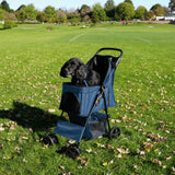 Hondenbuggy met Regenhoes – Marineblauw