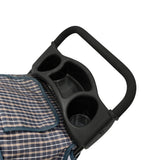 Hondenbuggy met Regenhoes – Ruitblauw