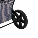 Hondenbuggy met Regenhoes – Ruitblauw