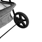 Hondenbuggy met Regenhoes en Organizer Tas - Grijs